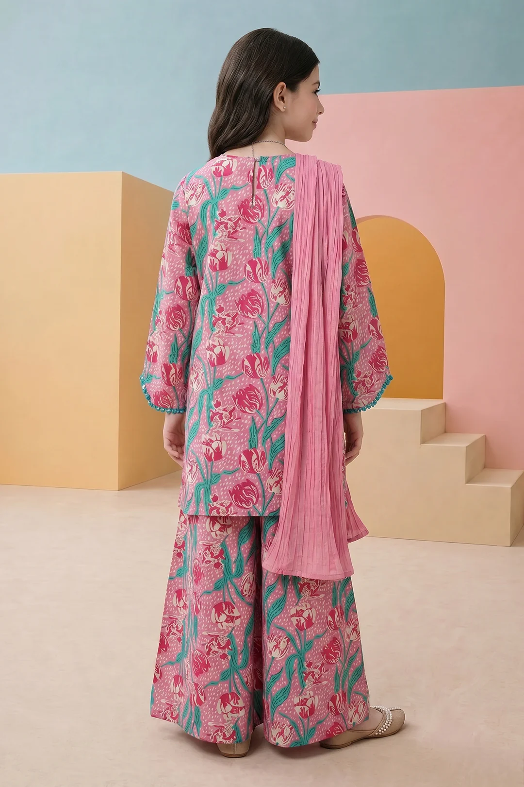 Kurta Dupatta Trouser - 3480 - Image 6