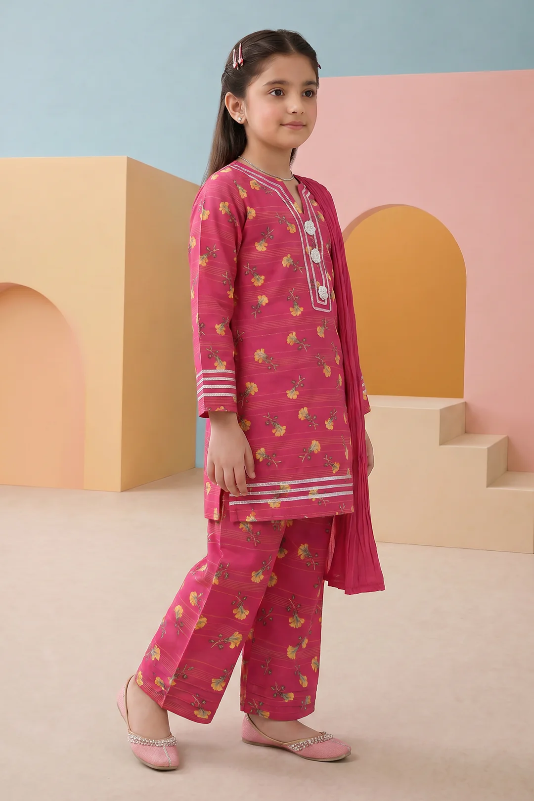 Kurta Dupatta Trouser - 3481 - Image 2