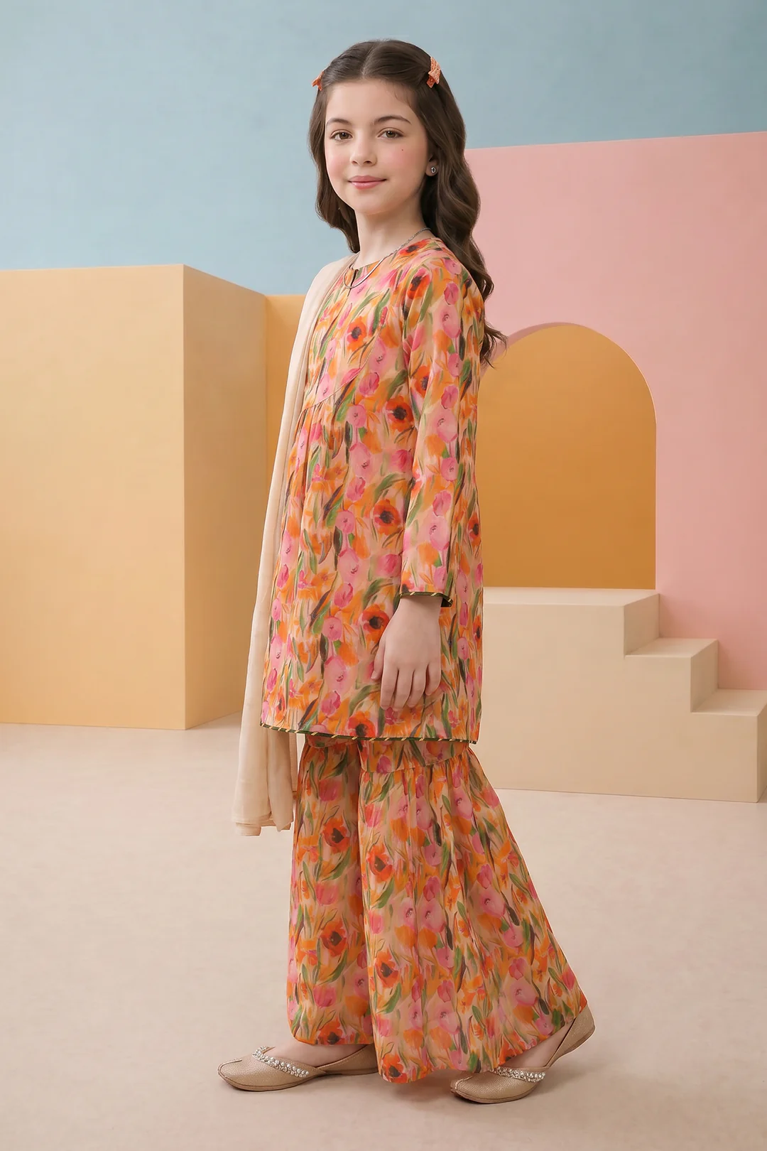 Kurta Dupatta Trouser - 3482 - Image 3