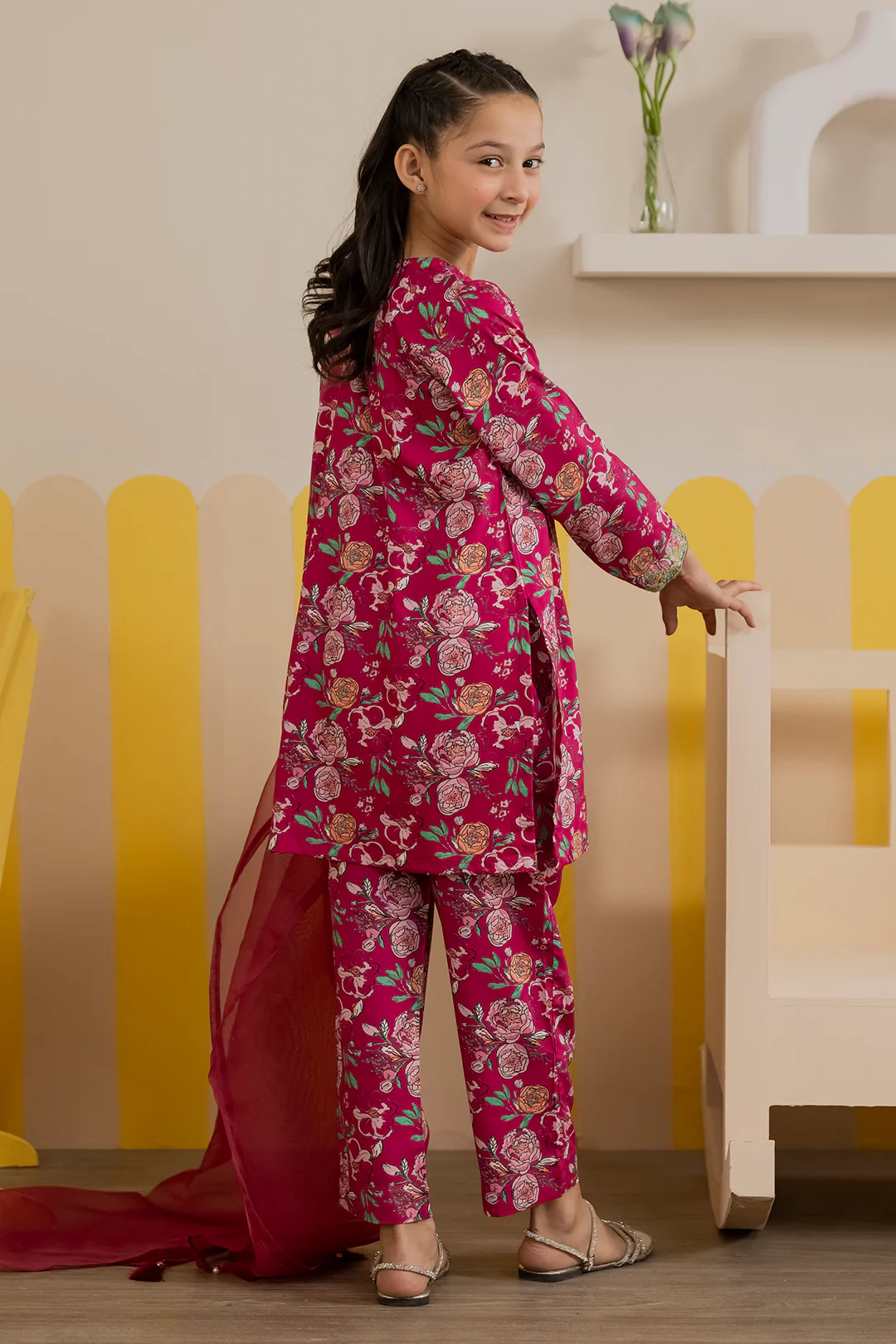 Embroidered Kurta Dupatta Trouser - 3424 - Image 4