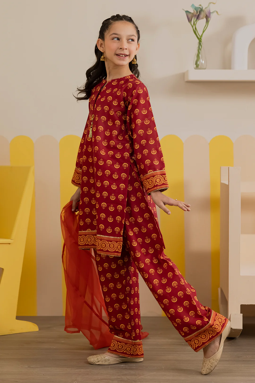 Kurta Dupatta Trouser - 3456 - Image 3
