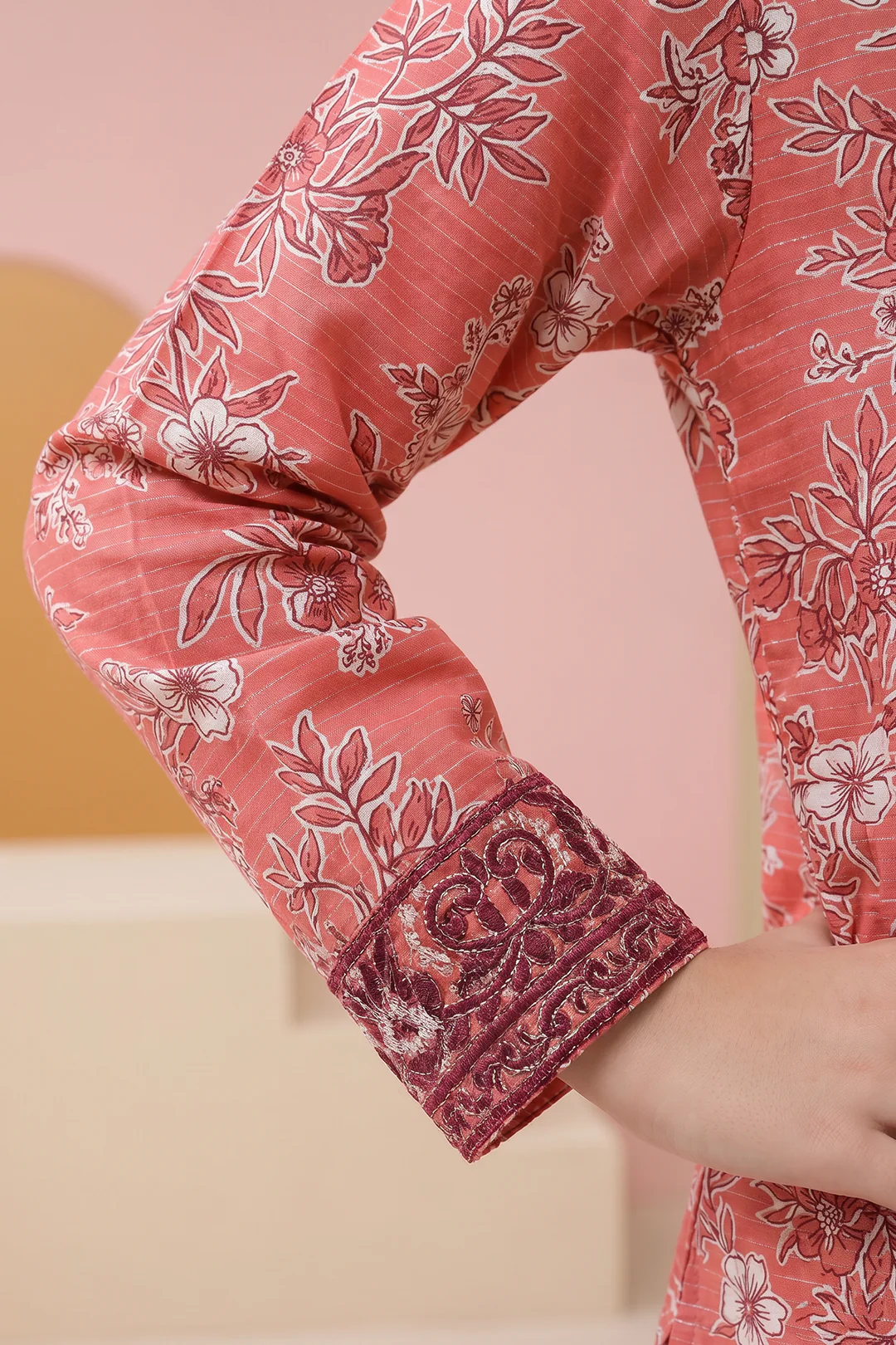 Embroidered Kurta Dupatta Trouser - 3480 - Image 4