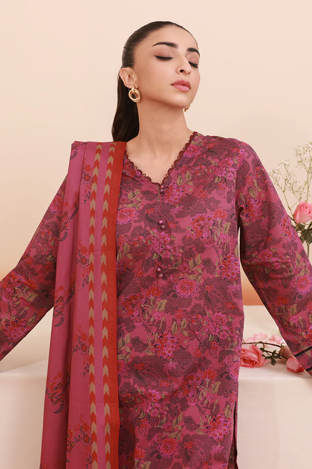 Kurta Dupatta Trouser - 3281 - Image 3