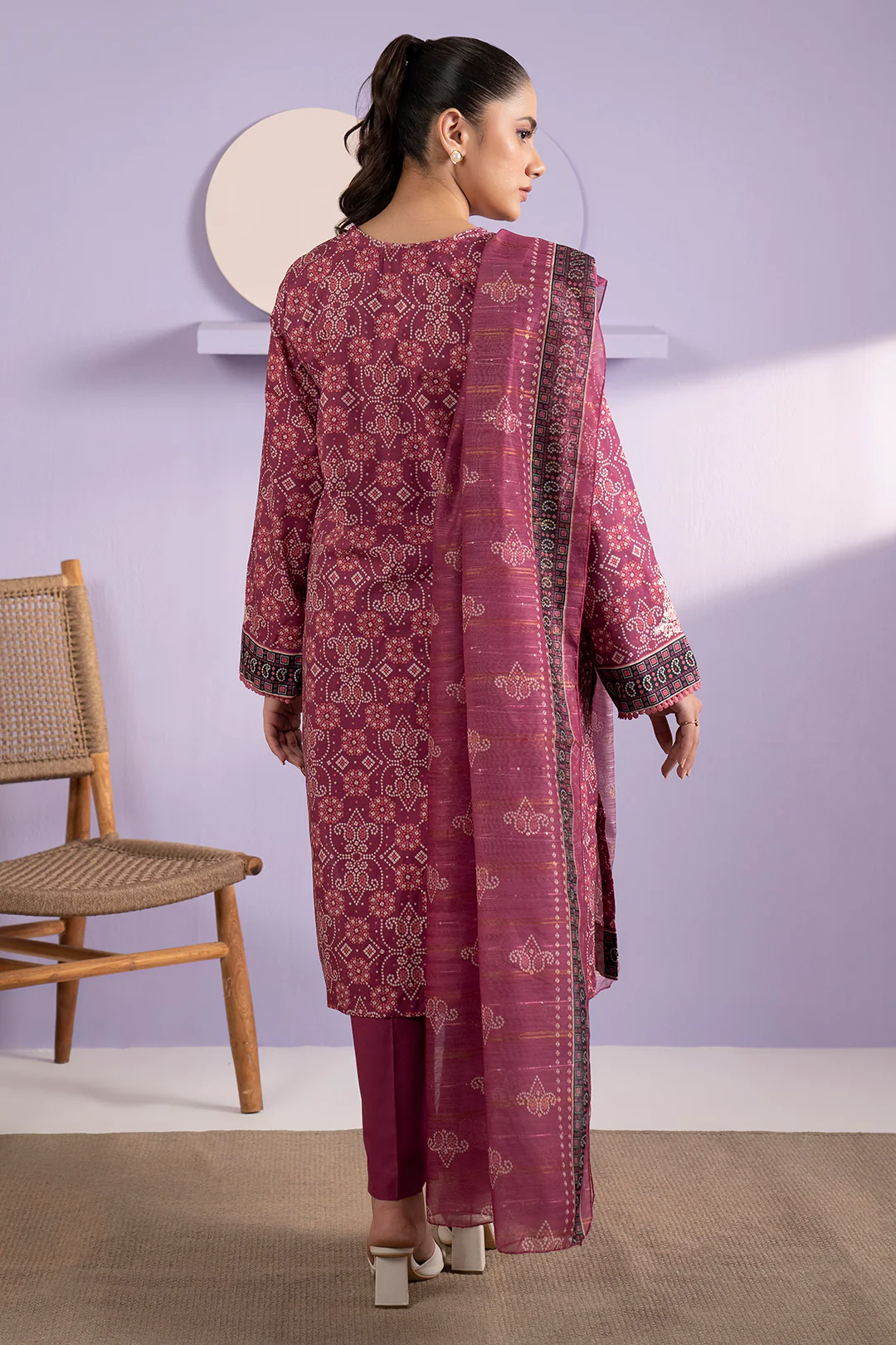 Embroidered Kurta Dupatta Trouser - 3286 - Image 7
