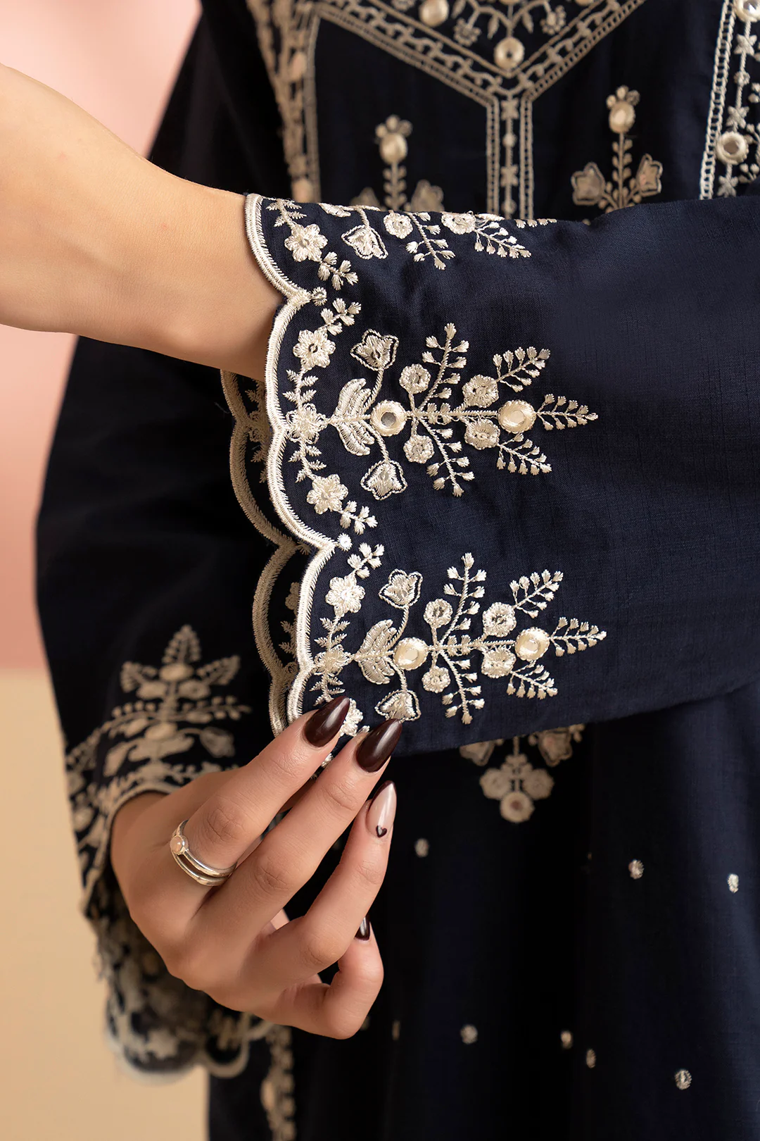 Embroidered Kurta Dupatta Trouser - 3337 - Image 3
