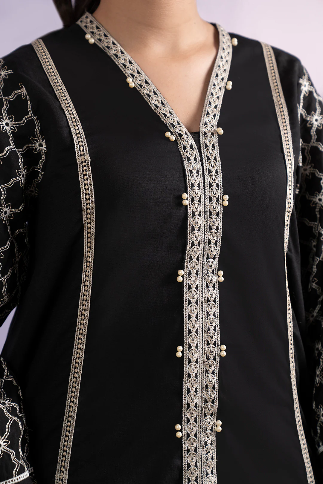Embroidered Kurta Dupatta Trouser - 3339 - Image 8