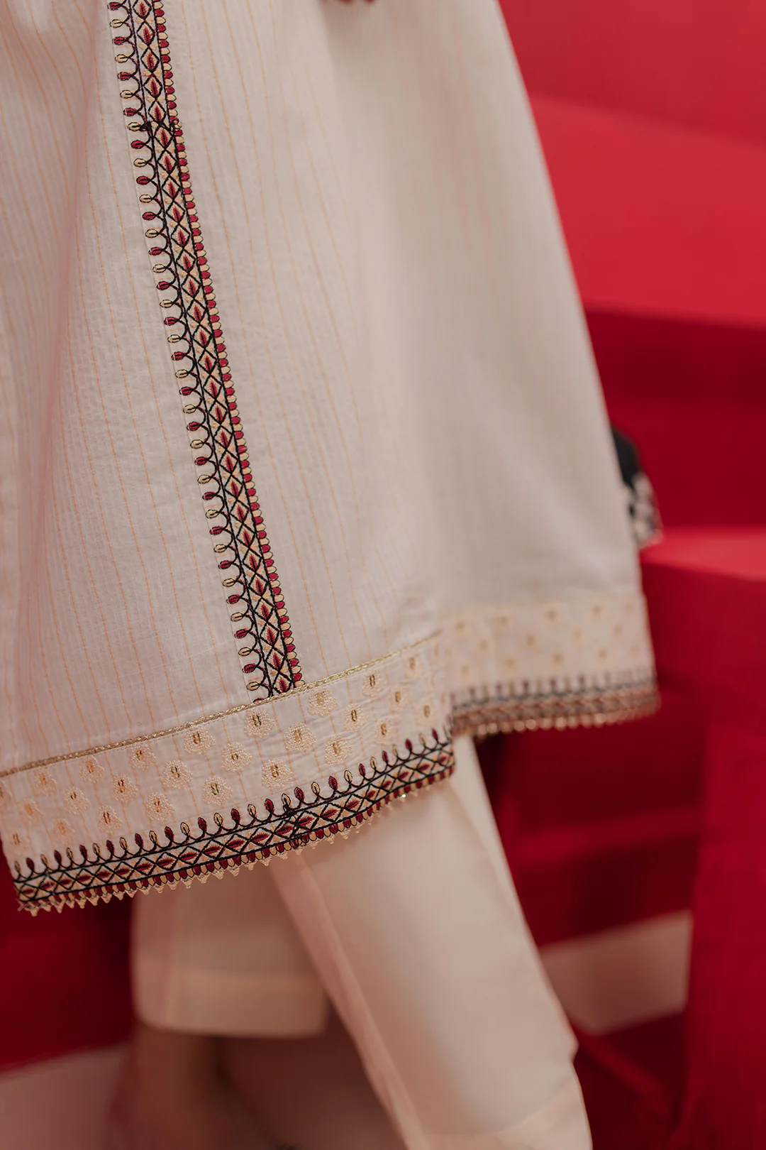 Embroidered Kurta Dupatta Trouser - 3342 - Image 8