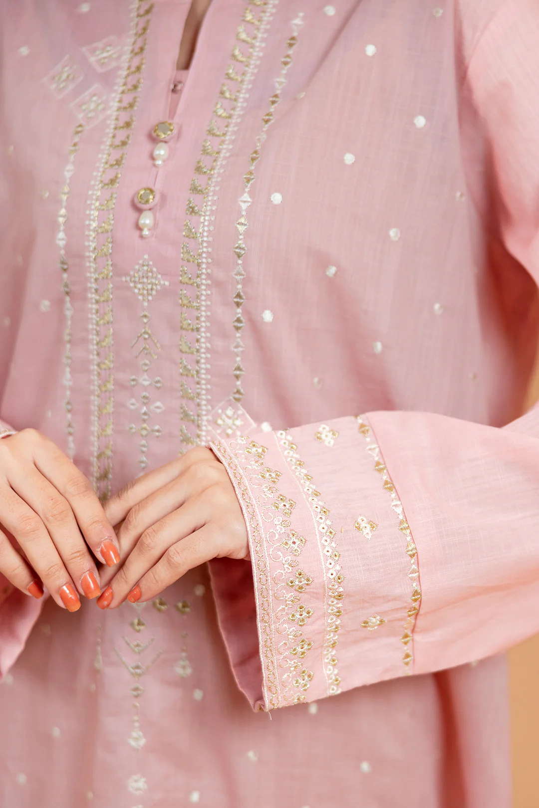Embroidered Kurta Dupatta Trouser - 2500 - Image 5