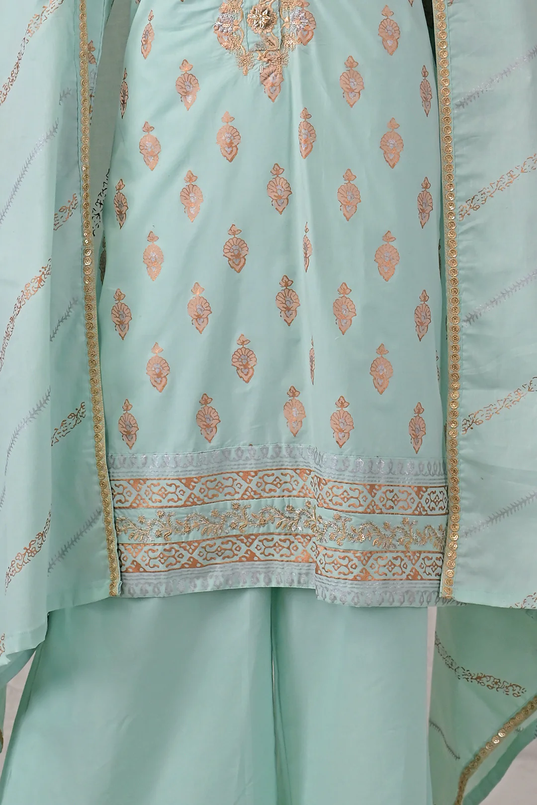 Embroidered Kurta Dupatta Trouser - 2511 - Image 14
