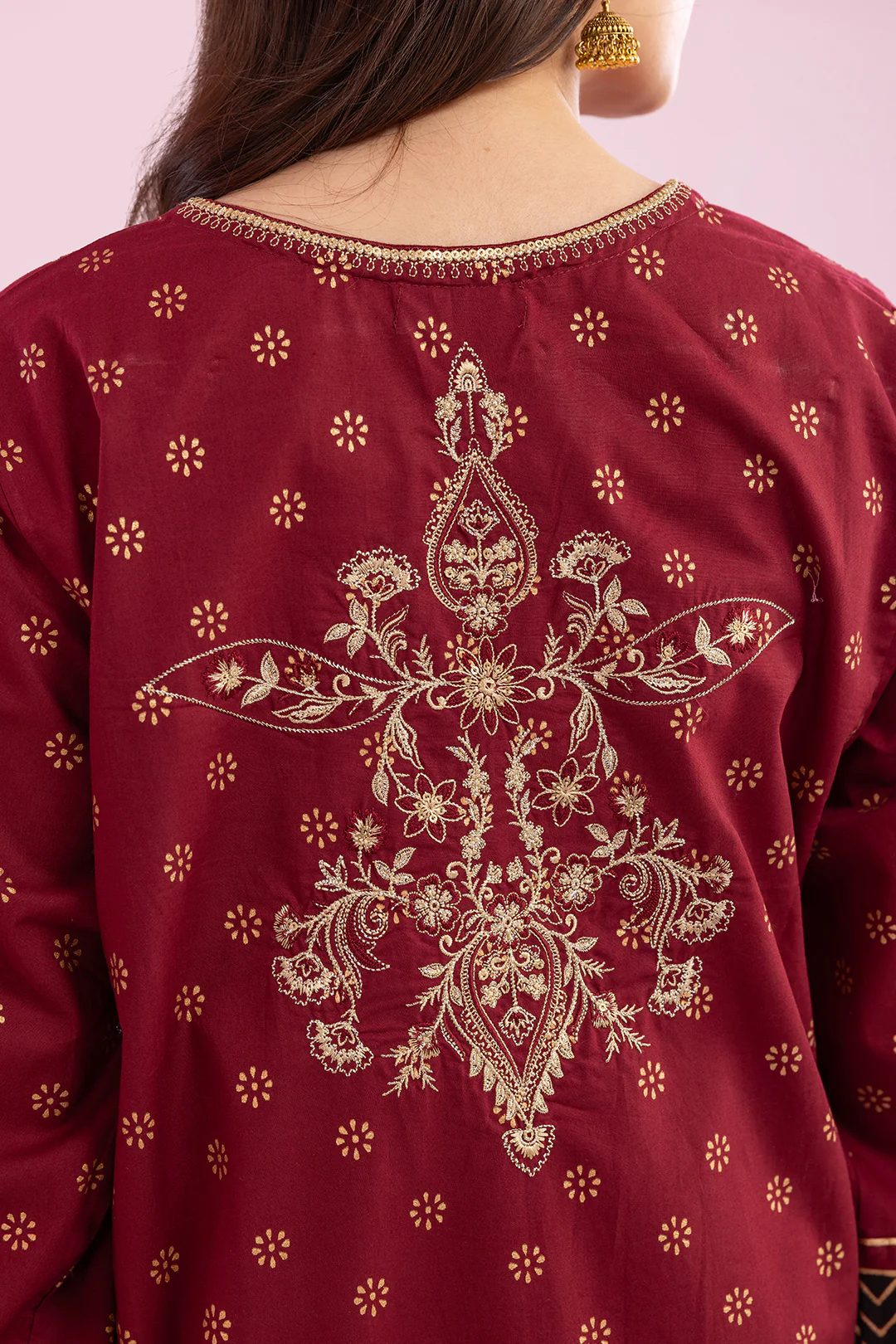 Embroidered Kurta Dupatta Trouser - 2512 - Image 16