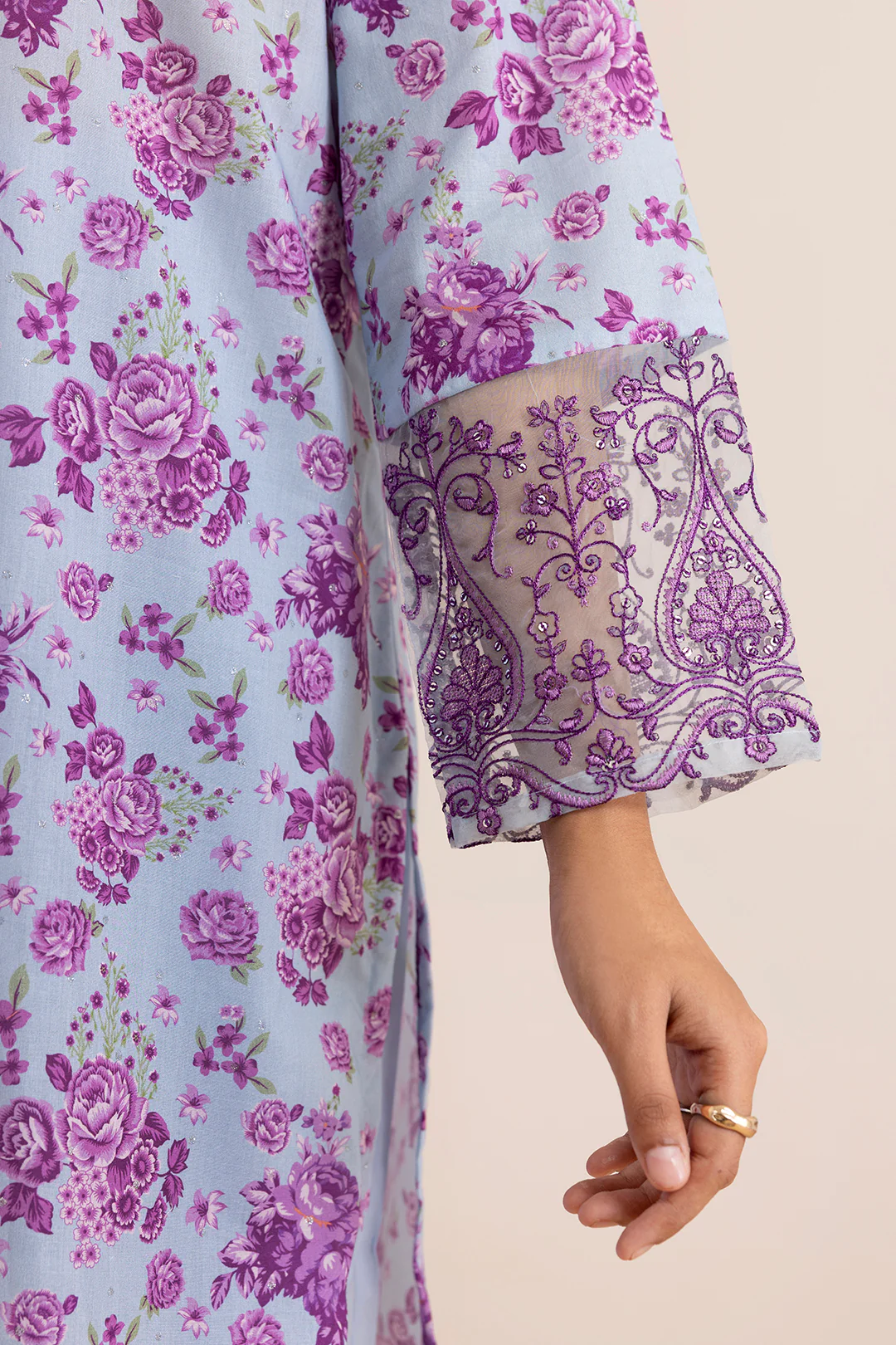 Embroidered Kurta Dupatta Trouser - 2633 - Image 5