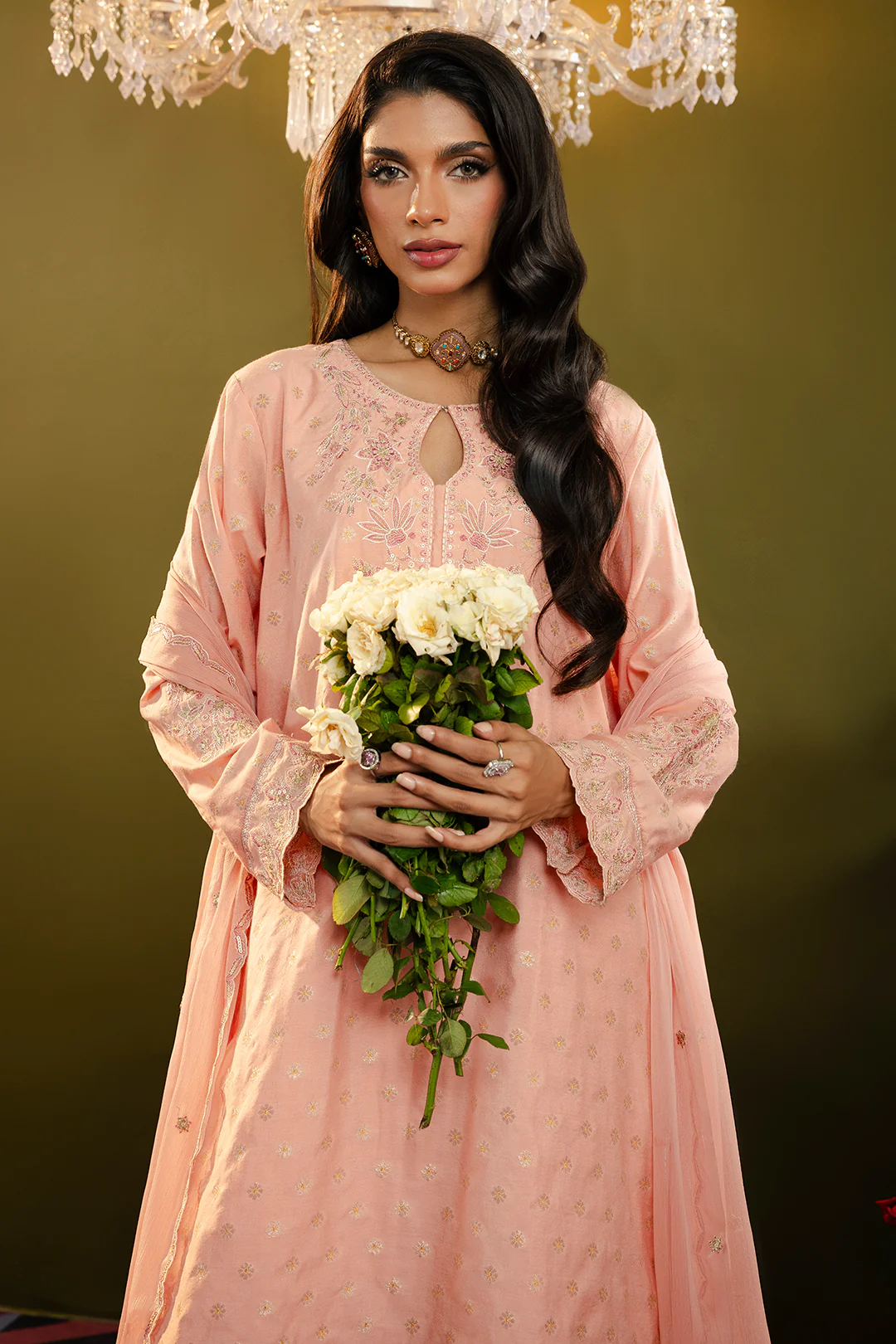 Kurta With Gharara & Dupatta - 0716 - Image 13
