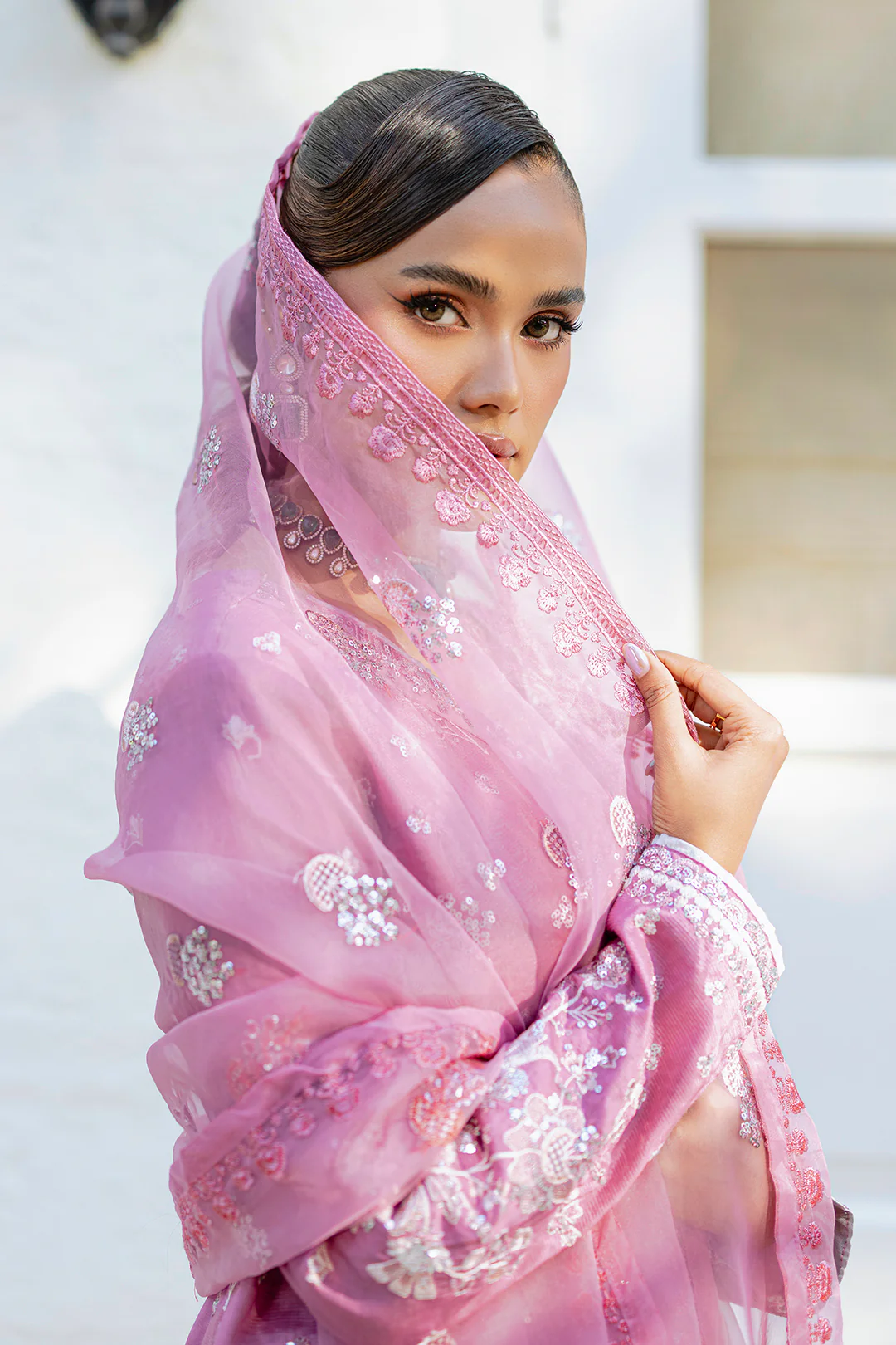 Embroidered Kurta Dupatta Trouser - 2736 - Image 10