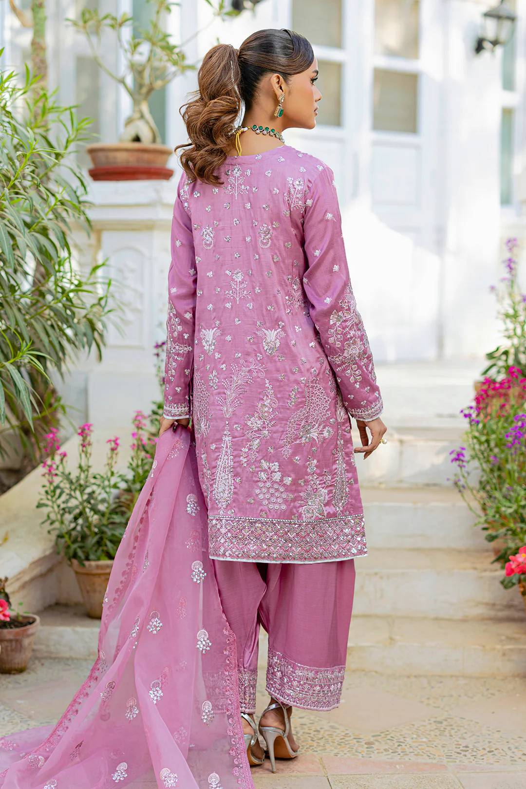 Embroidered Kurta Dupatta Trouser - 2736 - Image 14