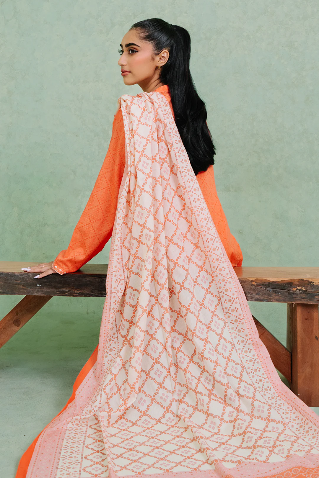 Embroidered  Kurta Dupatta Trouser - 1519 - Image 12