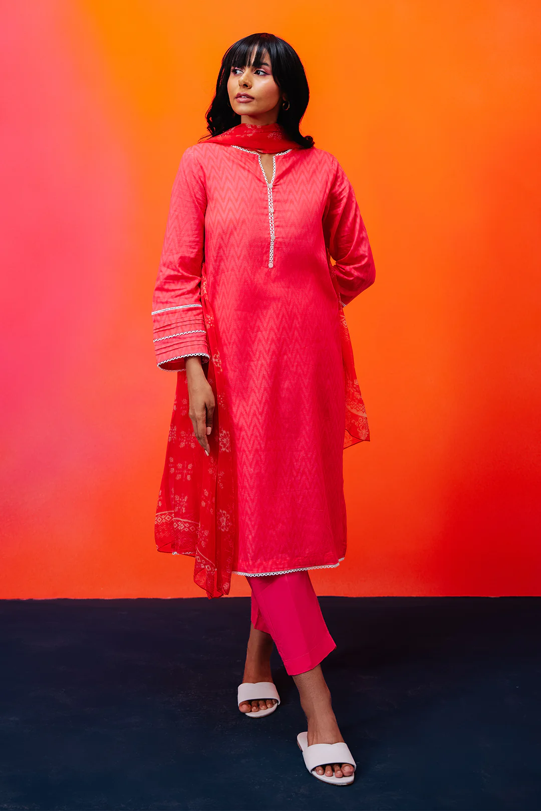 Kurta Dupatta Trouser - 1525 - Image 2
