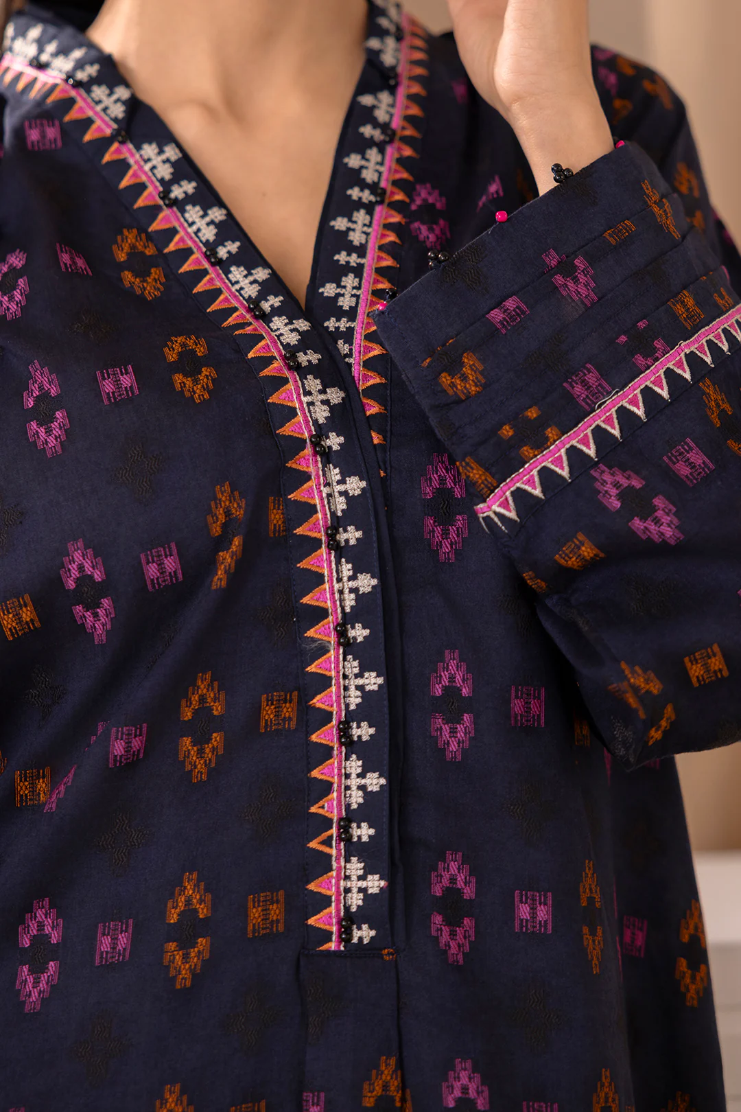 Embroidered Kurta Dupatta Trouser - 1775 - Image 6