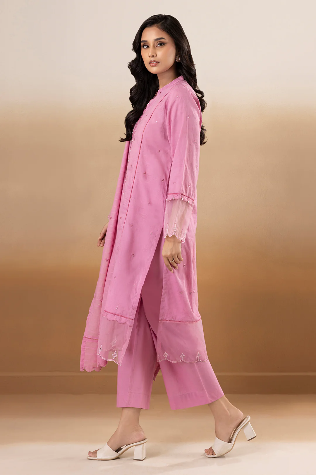 Embroidered Kurta Dupatta Trouser - 1777 - Image 5