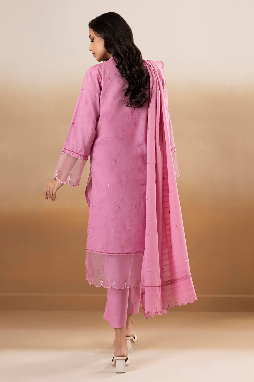 Embroidered Kurta Dupatta Trouser - 1777 - Image 7