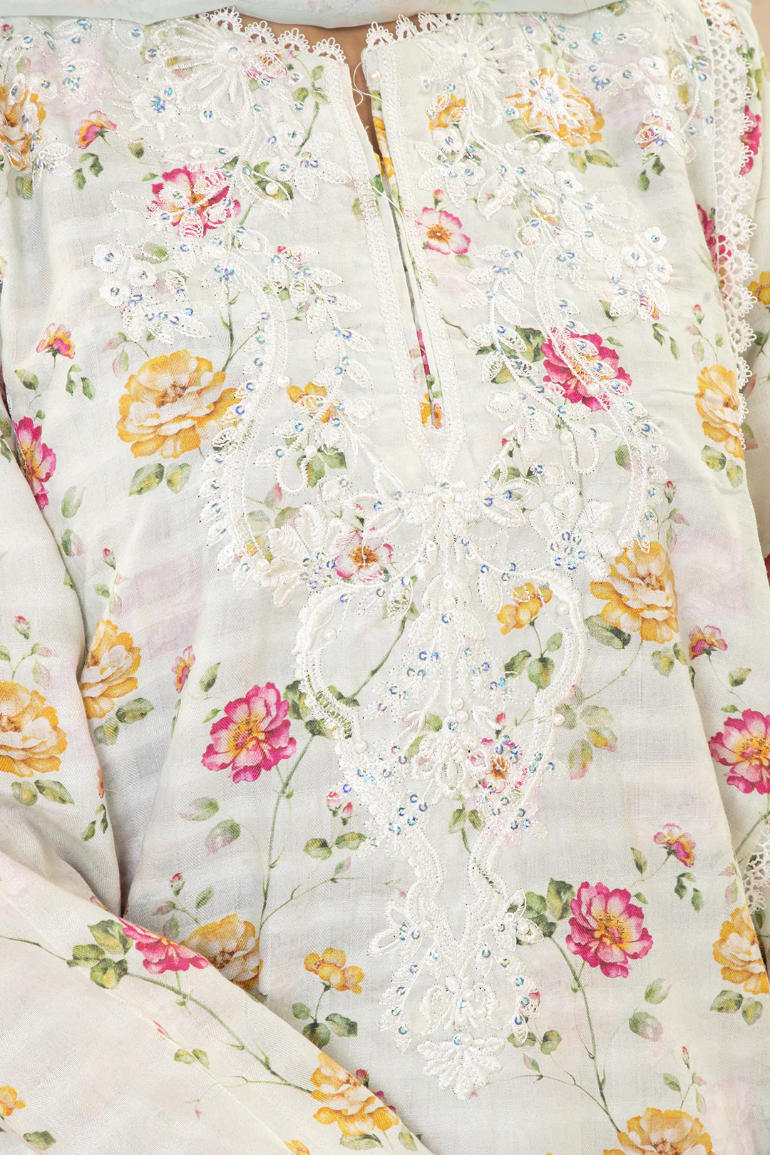 Embroidered Kurta Dupatta Trouser - 1785 - Image 9