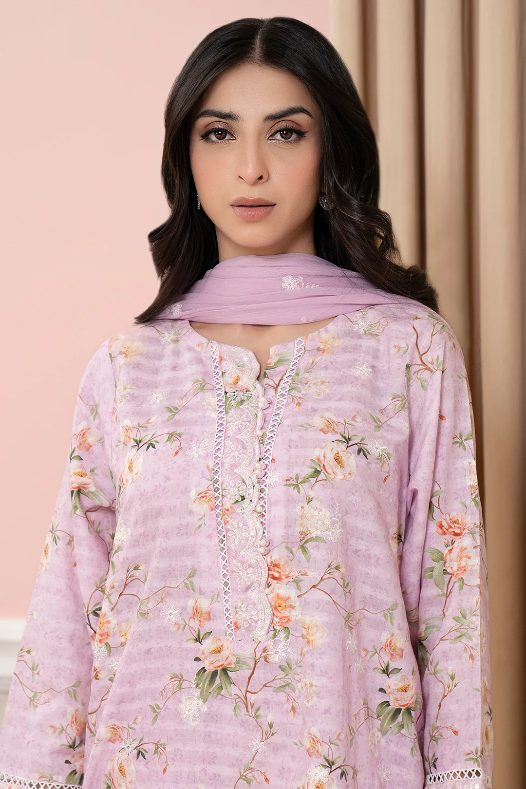 Embroidered Kurta Dupatta Trouser - 1786 - Image 2