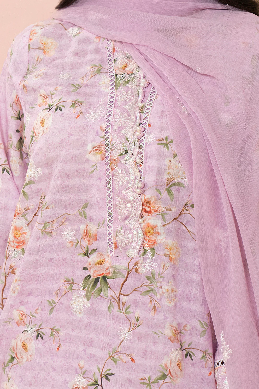 Embroidered Kurta Dupatta Trouser - 1786 - Image 5