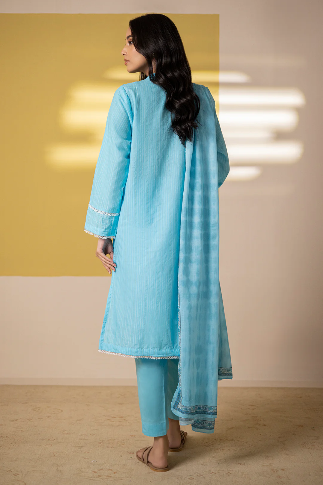 Embroidered Kurta Dupatta Trouser - 1965 - Image 6