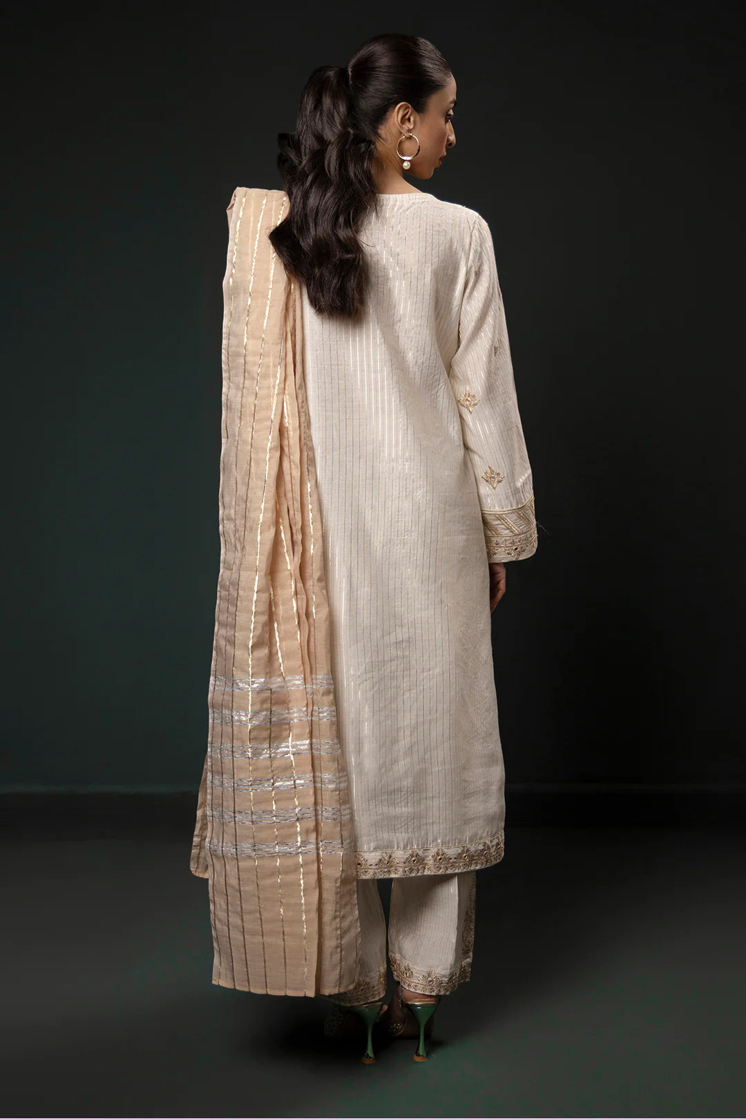 Embroidered Kurta Dupatta Trouser - 1996 - Image 7