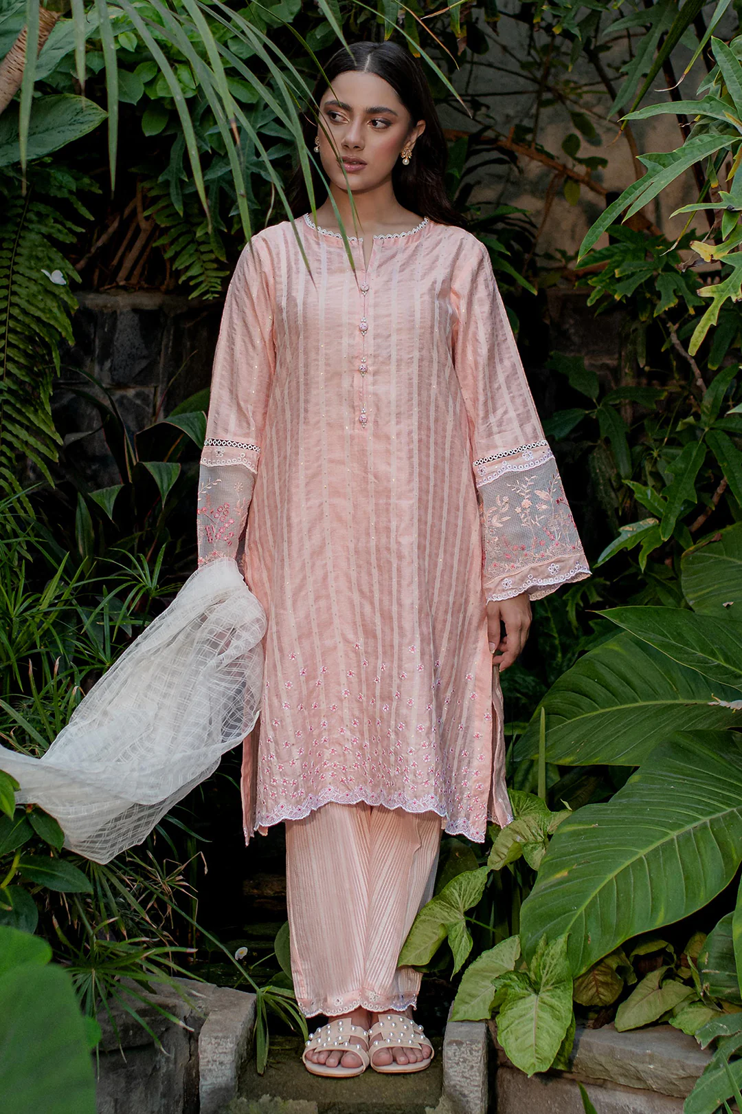 Embroidered Kurta Dupatta Trouser - 2001 - Image 9