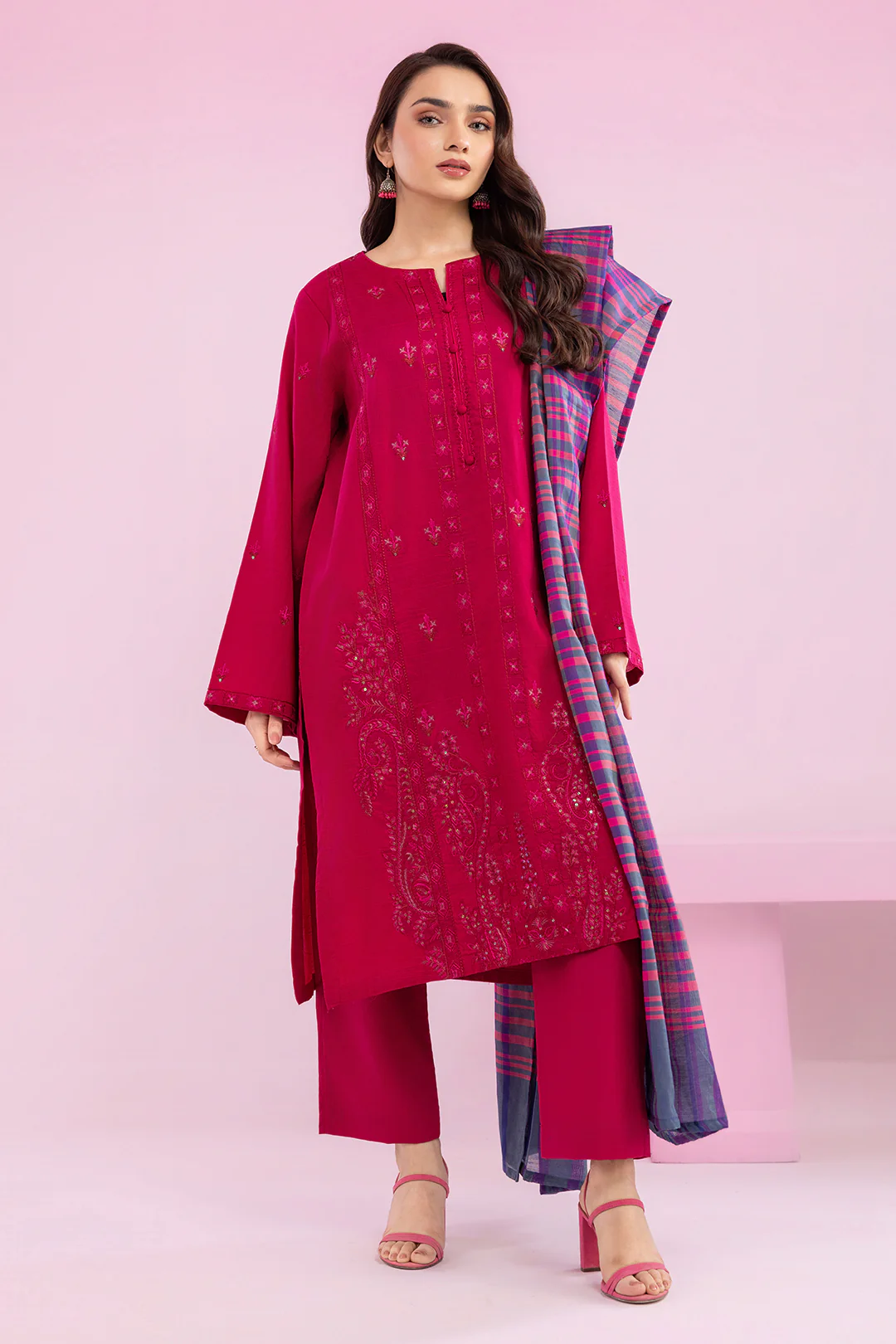 Embroidered Kurta Dupatta Trouser - 2003 - Image 6