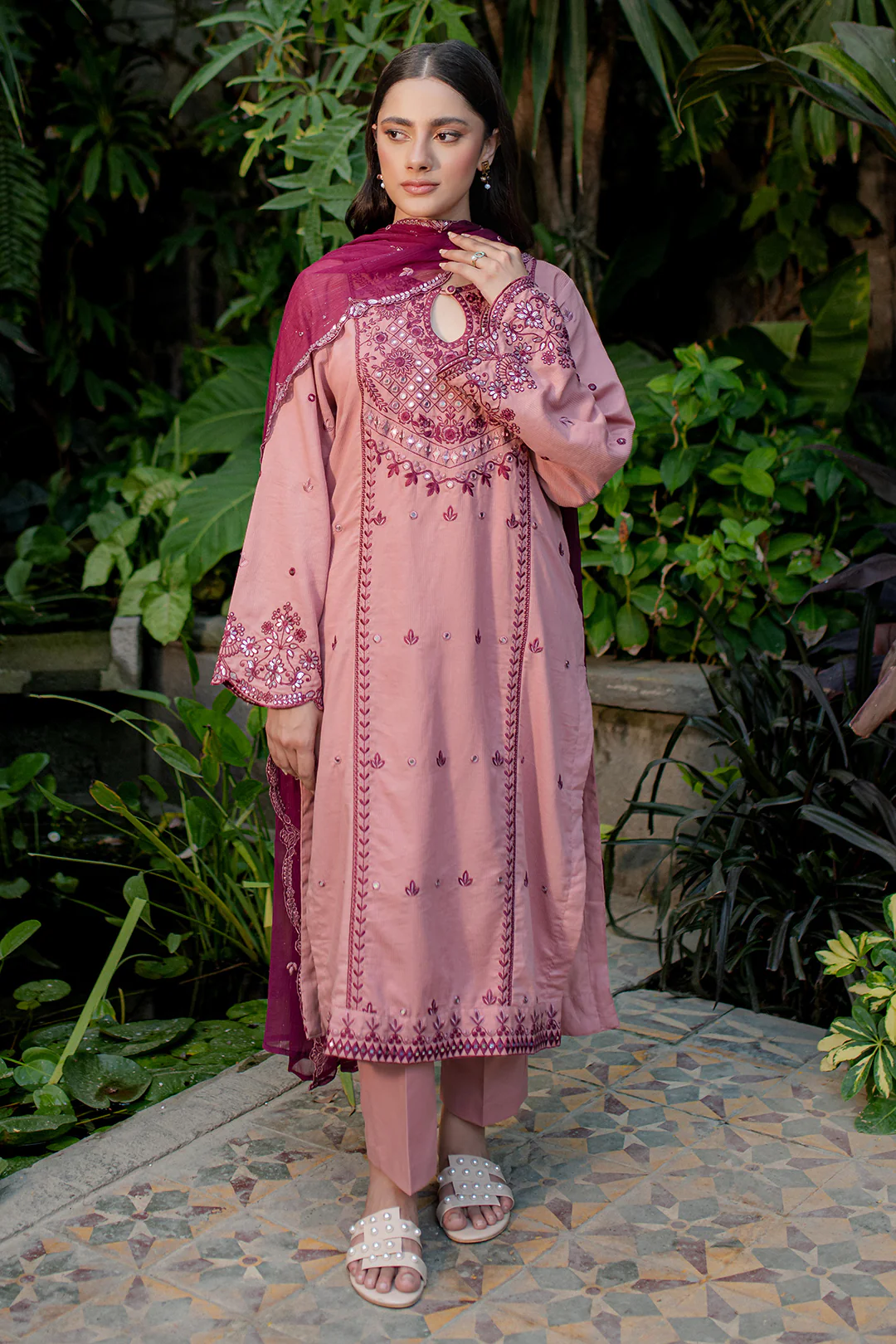 Embroidered Kurta Dupatta Trouser - 2005 - Image 2