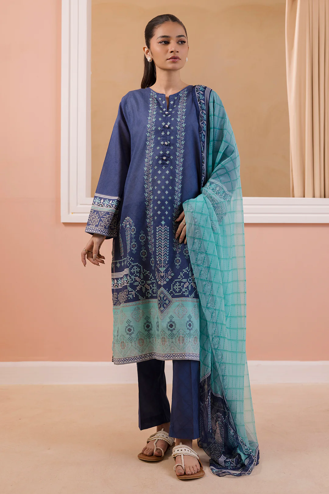 Kurta Dupatta Trouser - 2107