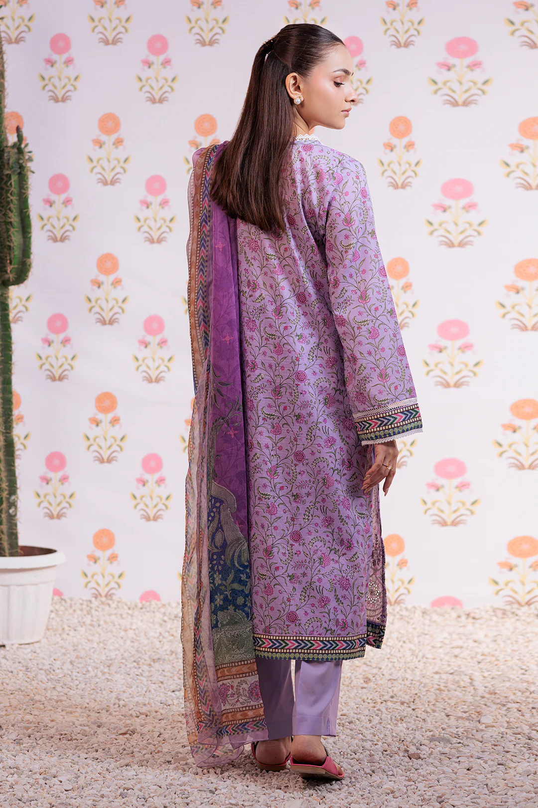 Embroidered Kurta Dupatta Trouser - 2112 - Image 6