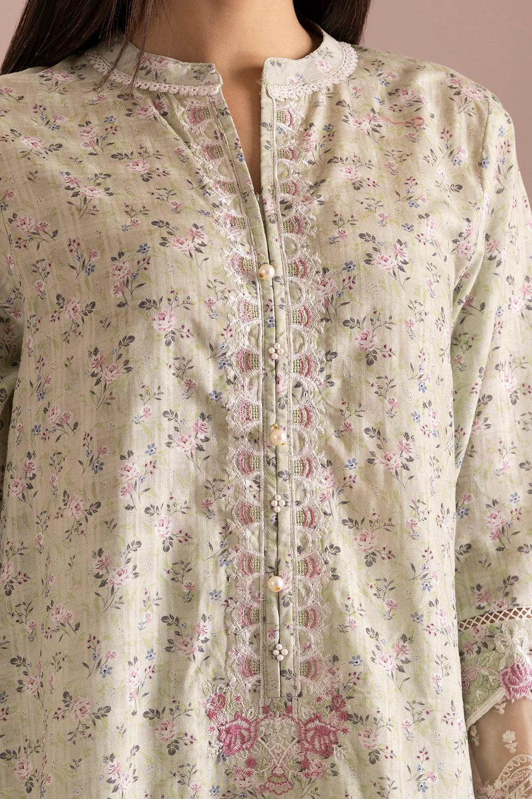 Embroidered Kurta Dupatta Trouser - 2267 - Image 9