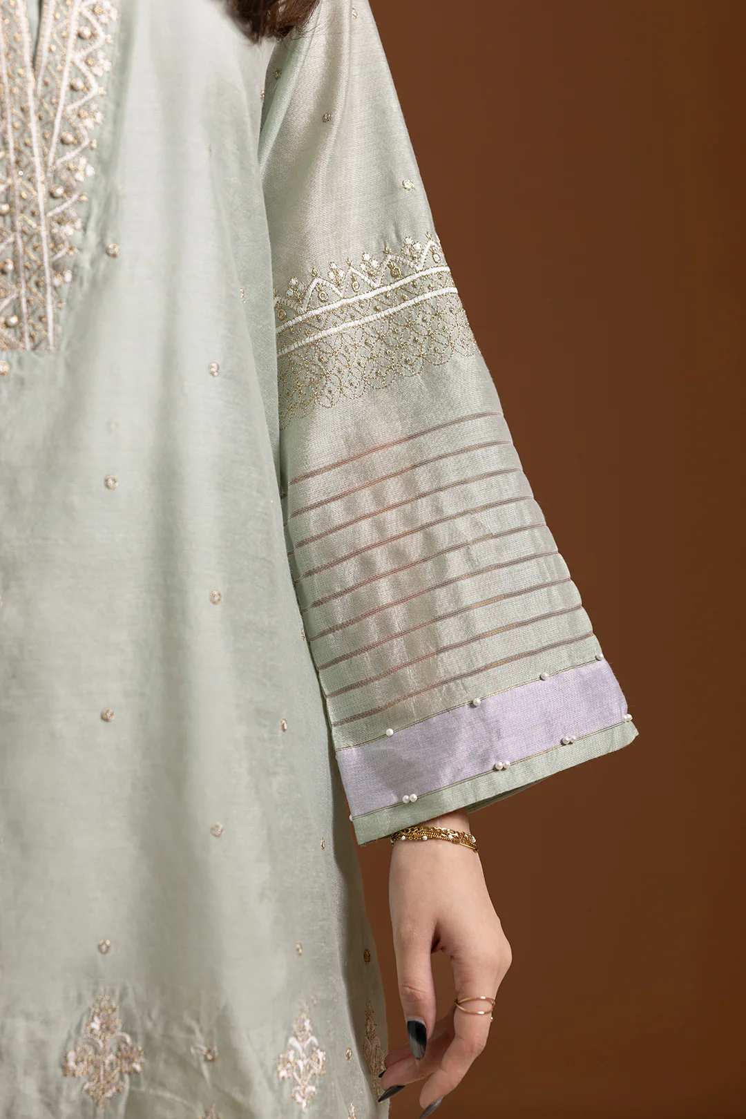 Embroidered Kurta Dupatta Trouser - 2505 - Image 11