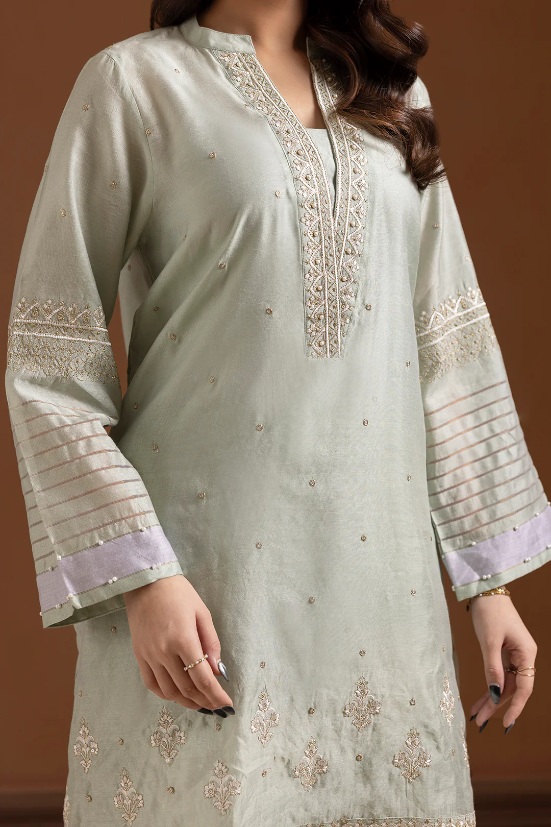Embroidered Kurta Dupatta Trouser - 2505 - Image 7