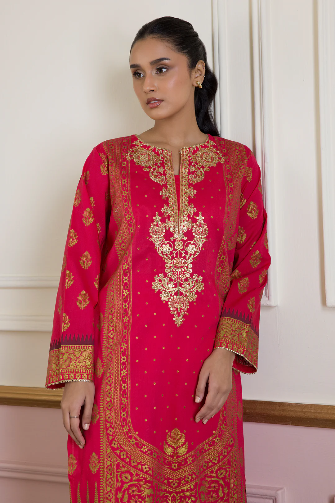 Embroidered Kurta Dupatta Trouser - 1456 - Image 2