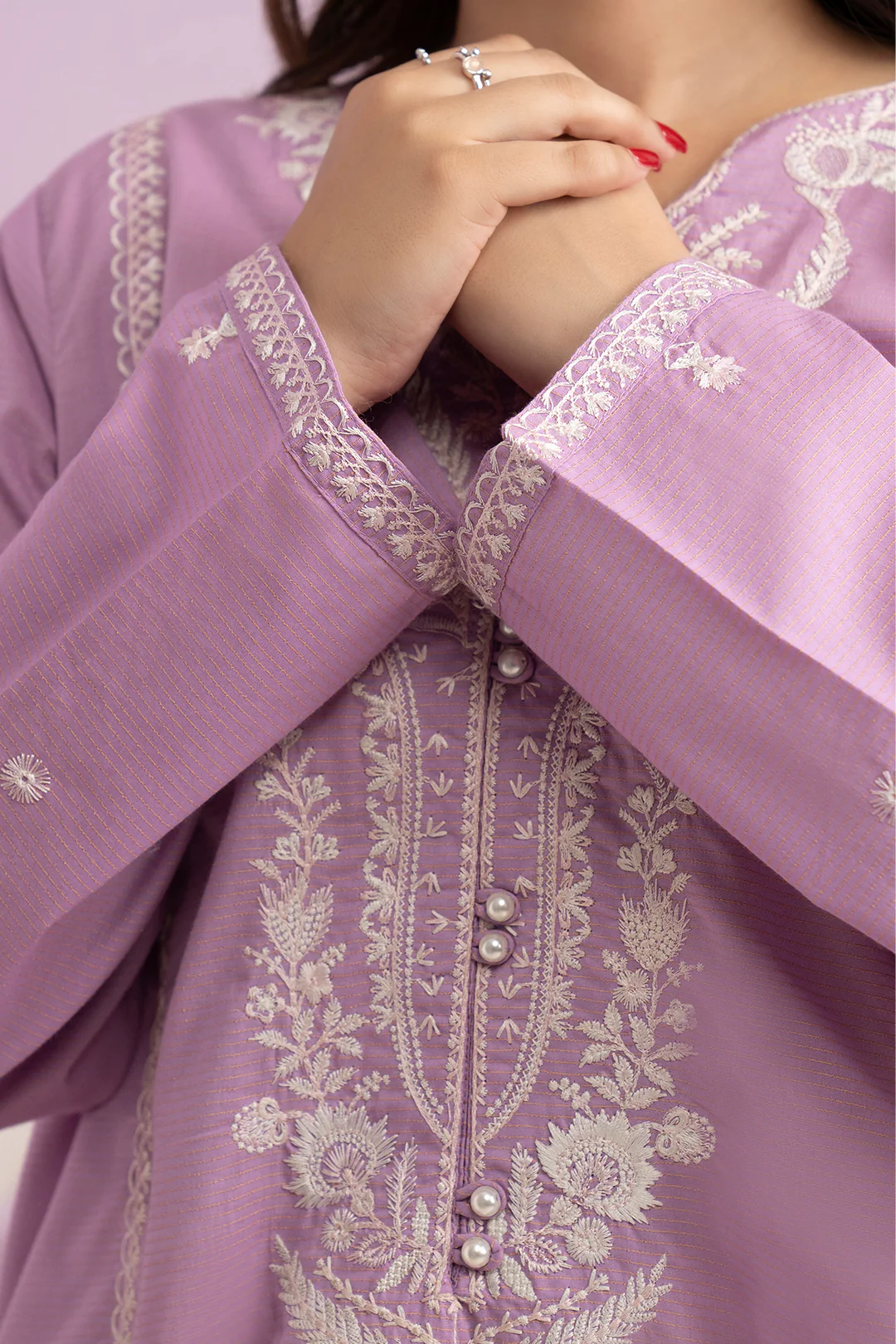 Embroidered Kurta Dupatta Trouser - 1495 - Image 5