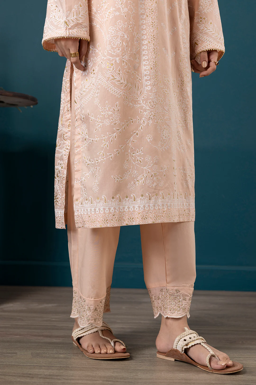 Embroidered Kurta Dupatta Trouser - 1521 - Image 12
