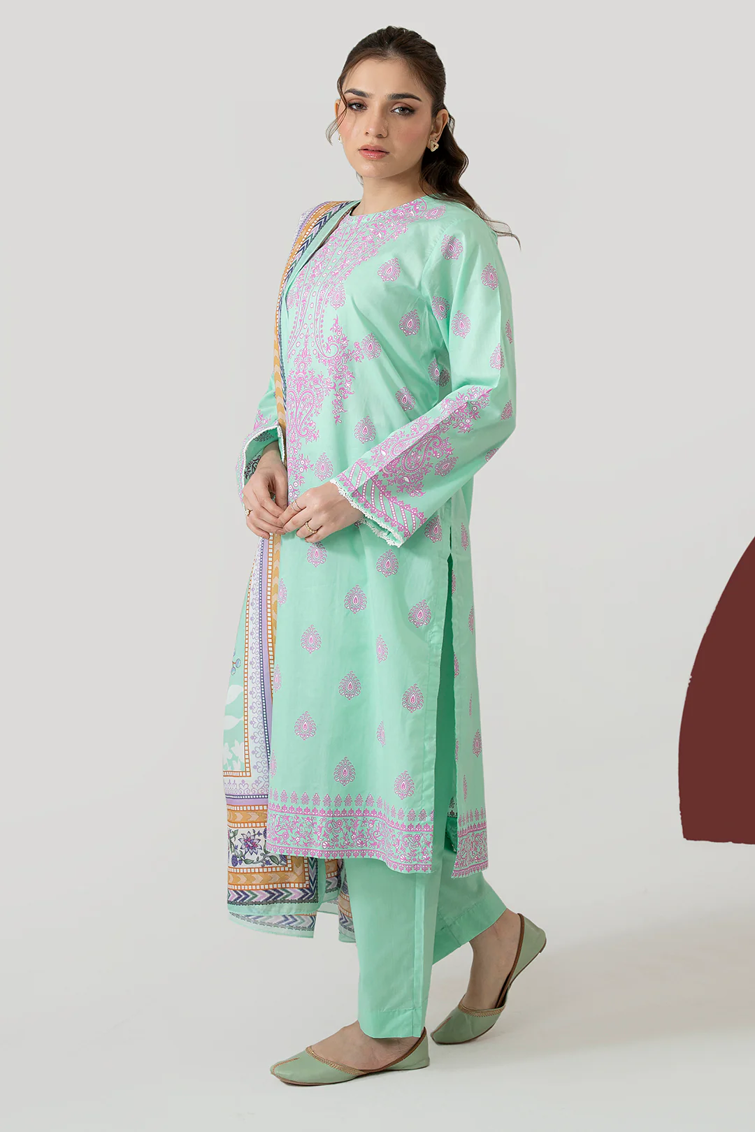 Kurta Dupatta Trouser - 1573 - Image 2