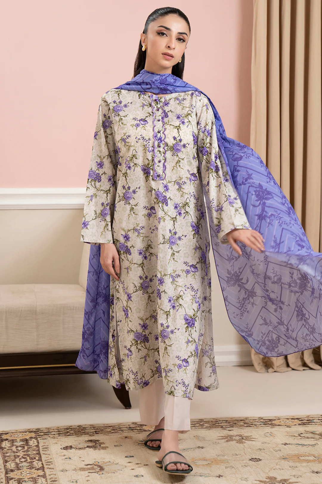 Kurta Dupatta Trouser - 1578 - Image 3