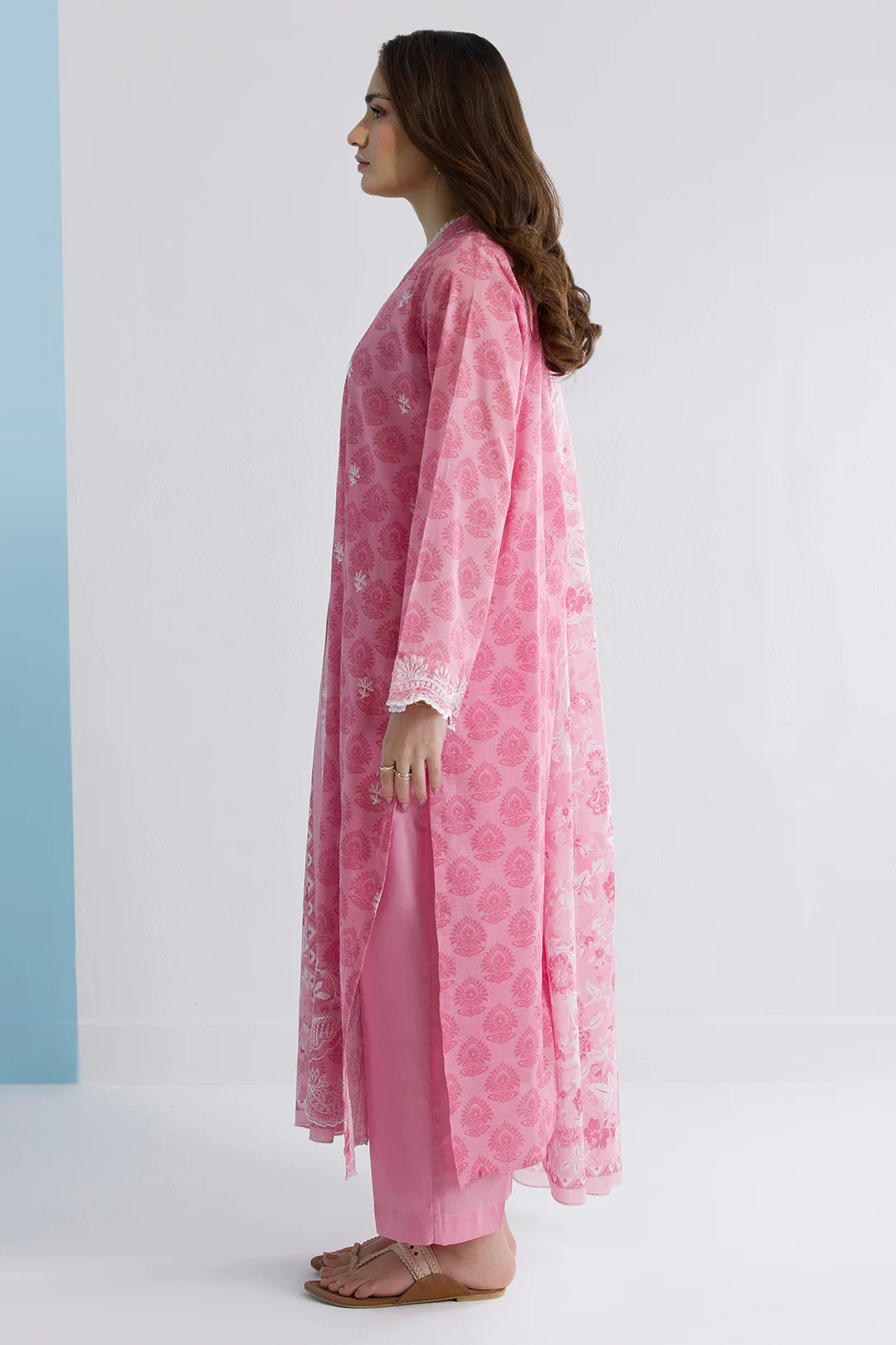 Embroidered Kurta Dupatta Trouser - 1580 - Image 9