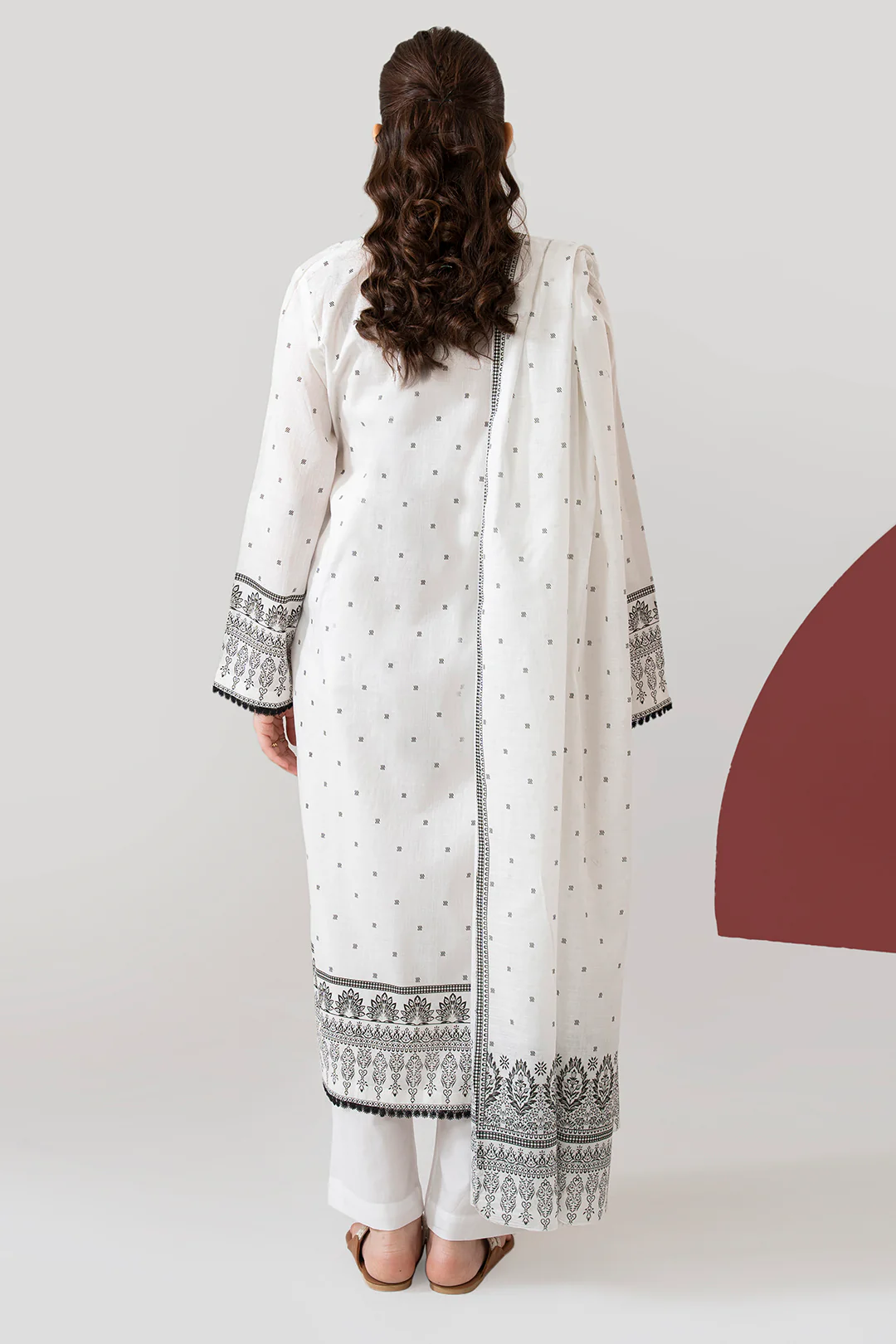Kurta Dupatta Trouser - 1624 - Image 6