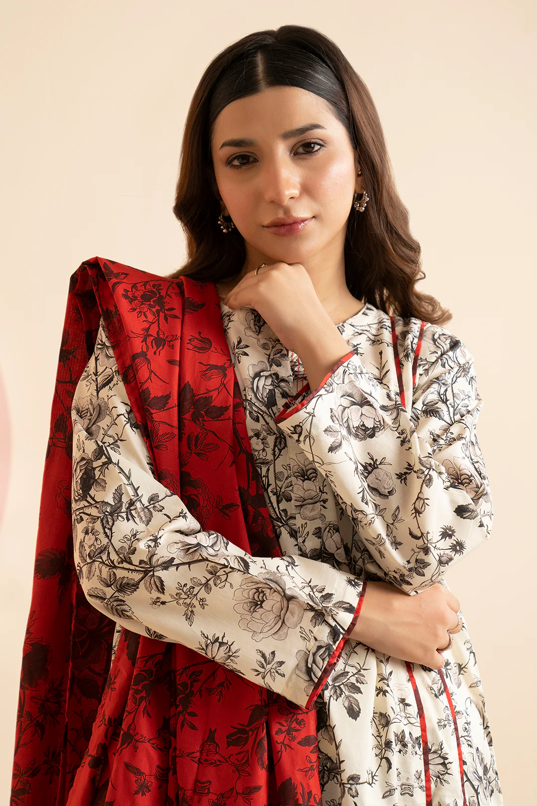 Kurta Dupatta Trouser - 1698 - Image 2