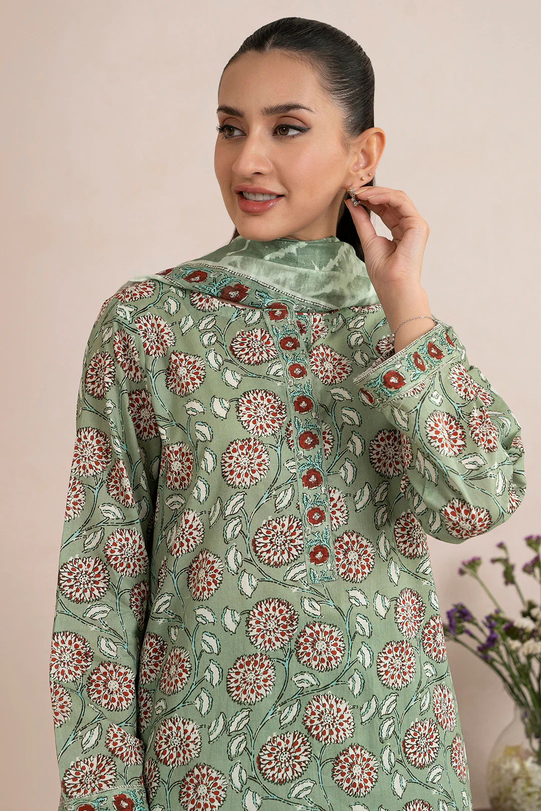 Kurta Dupatta Trouser - 1704 - Image 2