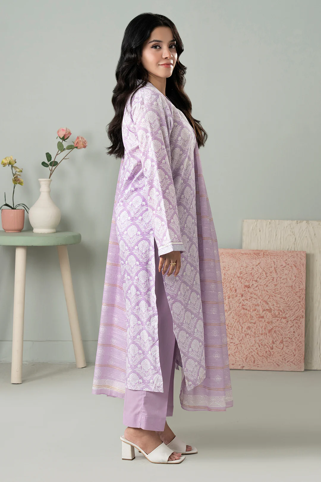 Kurta Dupatta Trouser - 1708 - Image 3