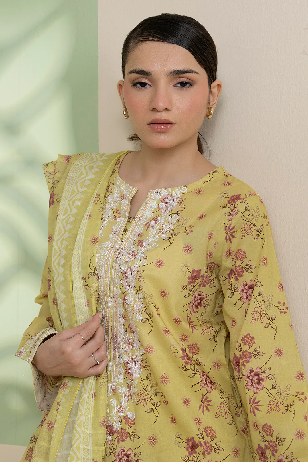 Embroidered Kurta Dupatta Trouser - 1712 - Image 2