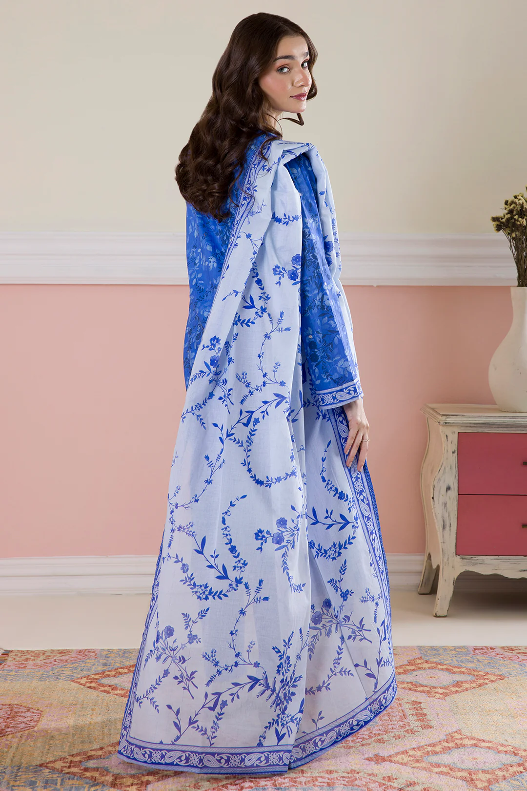 Embroidered Kurta Dupatta Trouser - 1714 - Image 5