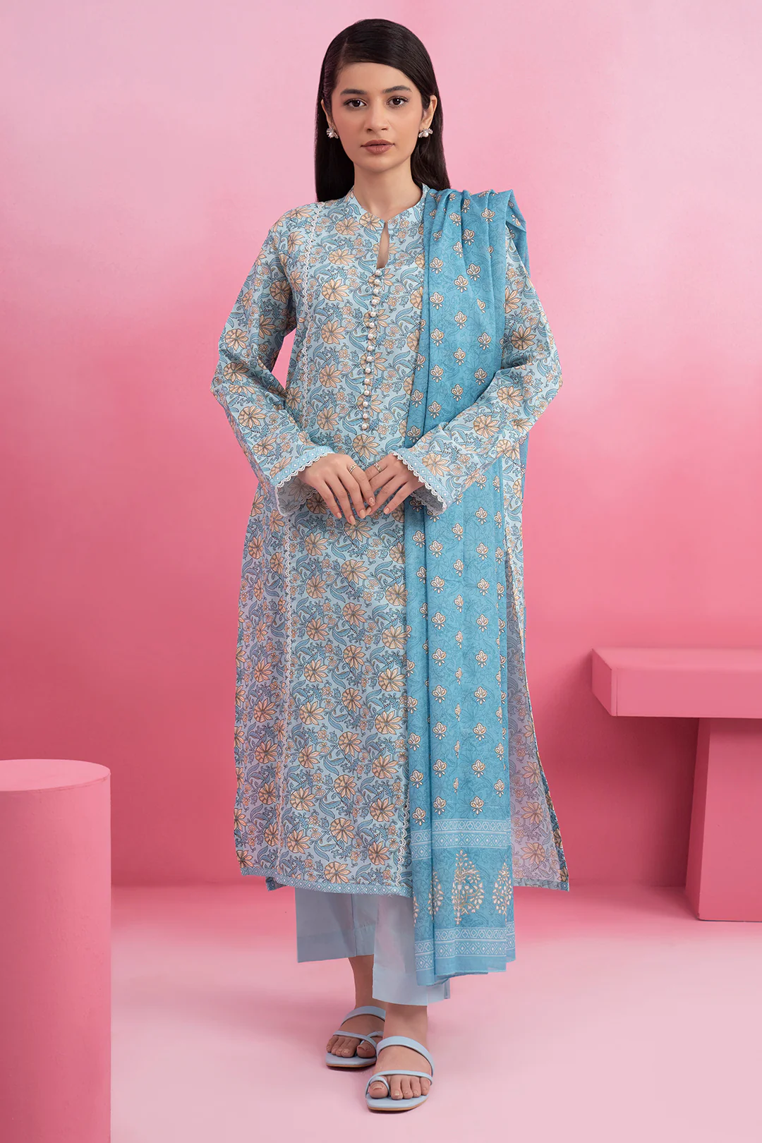 Kurta Dupatta Trouser - 1777 - Image 3