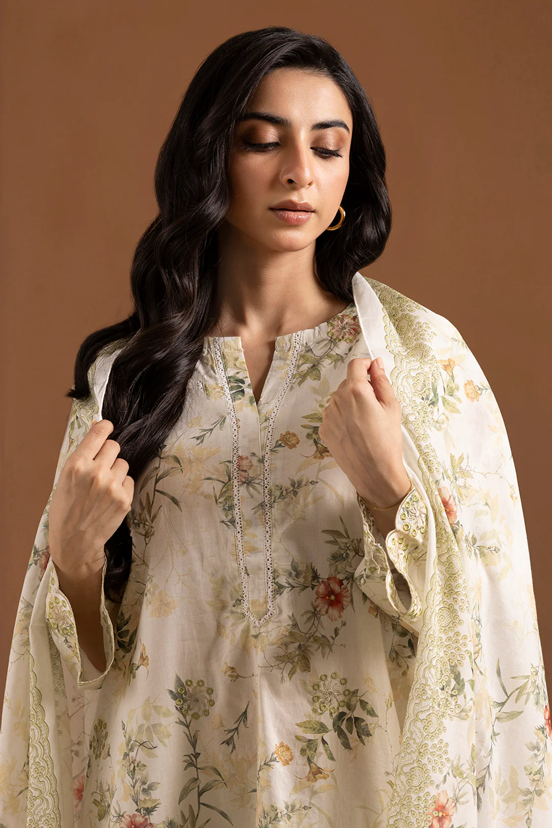 Embroidered Kurta Dupatta Trouser - 1783 - Image 6